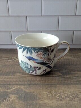 Grace Teaware Blue Jay Bird porcelain cup